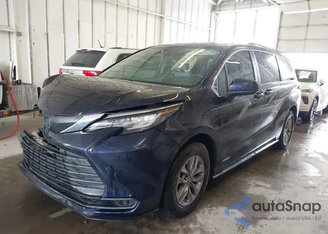 2021 Toyota Sienna Le из США, поврежденный, VIN 5TDKRKEC8MS030587